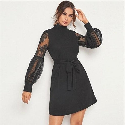 robe-boheme-courte-noire