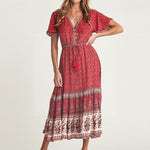 robe-boheme-longue-rouge