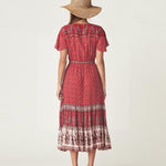 robe-boheme-longue-rouge luxe