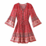 robe-cocktail-courte-boheme de qualite