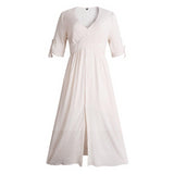 robe-longue-blanche-boheme-france de qualite