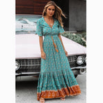 robe-longue-boheme-col-v
