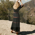 robe-longue-boheme-dentelle-noire luxe