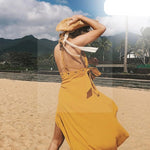 robe-longue-boheme-jaune tendance