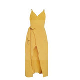 robe-longue-boheme-jaune pas cher