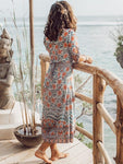 robe-longue-boheme-manche-courte chic