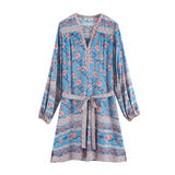 robe-longue-boheme-manche-longue style