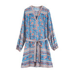robe-longue-boheme-manche-longue style