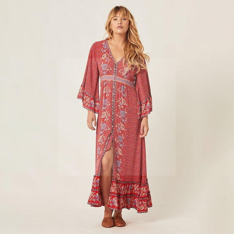 robe-longue-boheme-rose-poudre