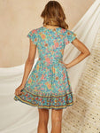 robe-longue-boheme-verte pas cher