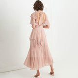 robe-longue-esprit-boheme-chic-rose-poudre femme