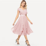 robe-longue-esprit-boheme-chic-rose