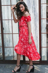 robe-longue-fleurie-boheme-rouge boho