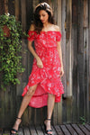 robe-longue-fleurie-boheme-rouge 2020