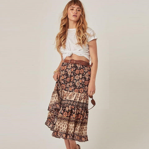 Jupe boheme ete boho