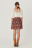 Jupe courte style boheme chic femme