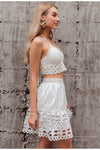 Jupe hippie chic blanche boho chic