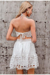Jupe hippie chic blanche chic