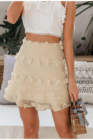 Jupe ivoire boheme boho chic
