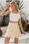 Jupe ivoire boheme boho