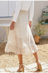 Jupe longue boheme chic blanche 2020