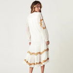 Longue robe blanche boheme boho chic