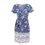 Robe bleu style bleu boheme style