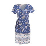 Robe bleu style bleu boheme style