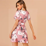 Robe bohème rose poudrée pas cher