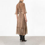 Robe bohème style chic mi longue luxe