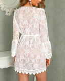 Robe boho blanche dentelle boho chic