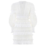 Robe boho chic dentelle luxe