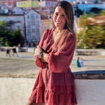 Robe boho chic hiver chic