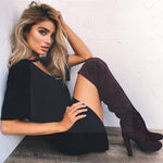 Robe courte boheme noir hippie