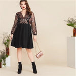 Robe hippie chic dentelle grande taille tendance