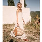 Robe longue boheme blanche de bohemienne
