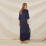 Robe longue boheme bleu marine de bohemienne