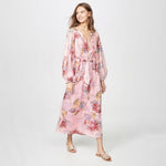 Robe longue boheme rose de bohemienne