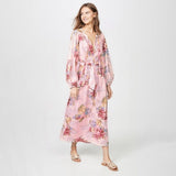 Robe longue boheme rose de bohemienne