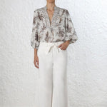 chemisier boheme blanc femme
