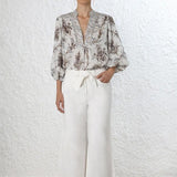 chemisier boheme blanc femme