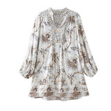 chemisier boheme blanc femme