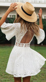 robe-blanche-dentelle-courte-esprit-boheme hippie