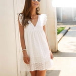 robe-esprit-boheme-chic-courte-blanche style