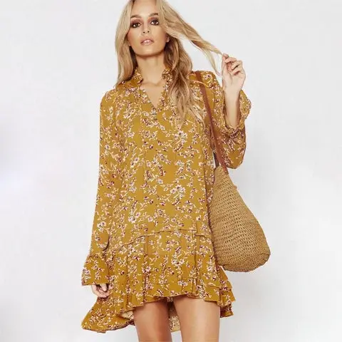 robe-hippie-chic-jaune