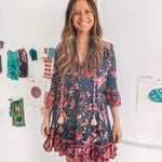 robe-hippie-chic-manche-longue de bohemienne